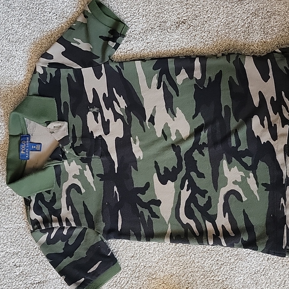 Polo Ralph Lauren boys size 8 camo shirt